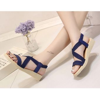 Big 35 42 sandalias de gladiador de mujer zapatos planos sandalias 