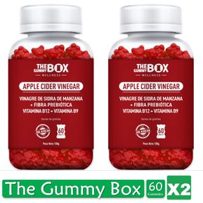 The Gummy Box Vinagre De Sidra De Manzana X2
