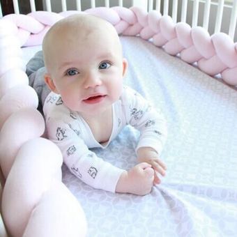 almohadilla de protección para cuna de recién nacido decoración para cuna de bebé accesorios de cama Parachoques de ropa de cama para bebé 