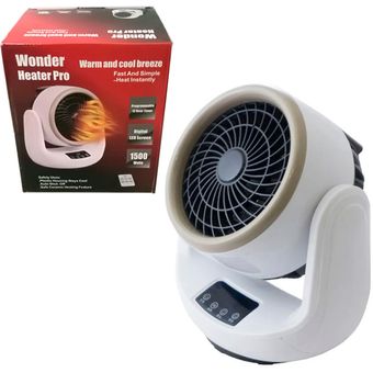 Pro Breeze Calentador de espacio: calentador eléctrico portátil de 1500 W  para uso en interiores, calentador de cerámica con termostato ajustable