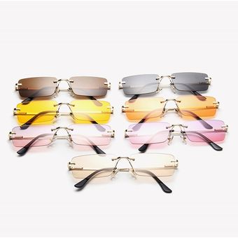 Pequeñas gafas de sol rectangulares femeninas gafas de solmujer 
