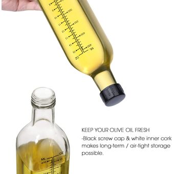 Dosificador de Aceite y Vinagre Dispensador de aceite y vinagre, botella  vertedora de botella de aceite