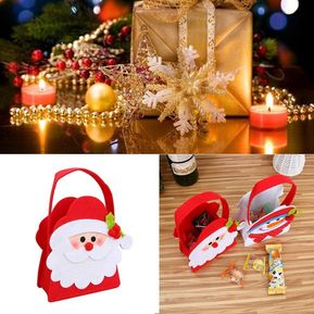 Elk Gift Bags Merry Apple Candy Bags Portátil Bolso De Navidad