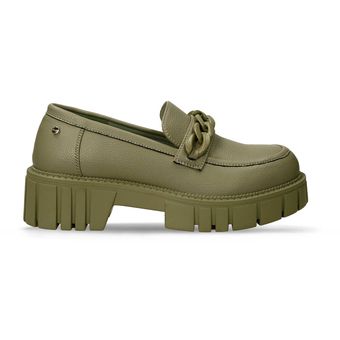 Mocasines verdes online mujer