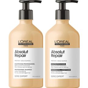 Shampoo Reparador 500ml + Acondicionador 500ml LOreal Absolut Repair