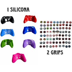 Protector Funda Silicona Control Xbox One Unicolor +2 Grips