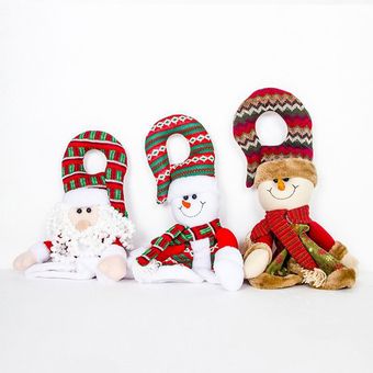 Decoraciones navideñas Santa Claus Plush Árbol de Navidad Dollsnowman 