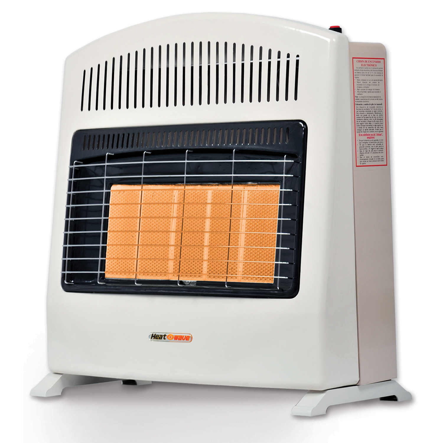 Calefactor de Ambiente Heat Wave HG5W Gas Natural 5 Radiantes-Marfil
