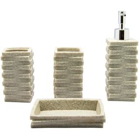Set de accesorios de baño 4 piezas