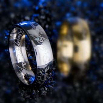 Midi Ring Tungsten Un Anillo De Poder Anillo De Oro Película 