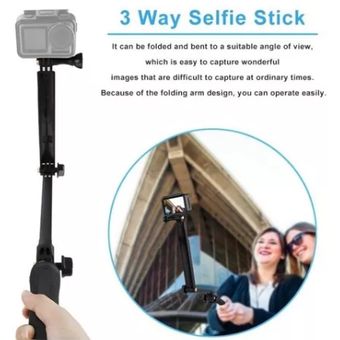 Monopod 3 Way Multifuncional Gopro - Tecnología en oferta