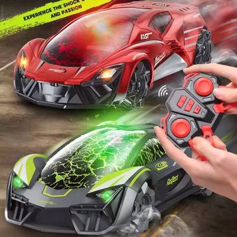 Grieta 2.4G control remoto Min deriva RC Stunt Car eléctrico de carreras de coches 