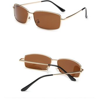 Buruite Men's Polarized Sunglasses Metal Single Beam Spring 