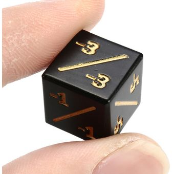 Contadores Oro Negro1  a6 Dados para Magic The Gathering C 
