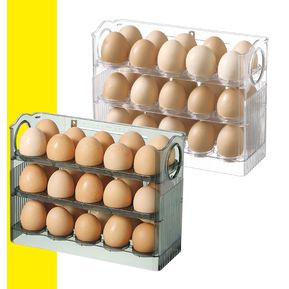 Organizador Estante De Huevos Para Nevera Encimera 3 Niveles