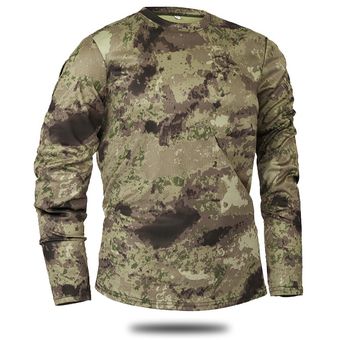 Nueva ropa de marca Mege para otoño y primavera camiseta táctica de manga larga de camuflaje para hombre camisa masculina de secado rápido camisa militar del ejército ATAC 