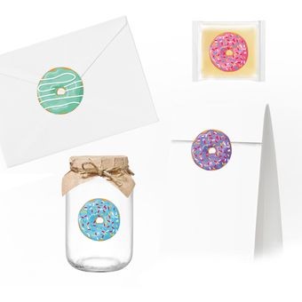Bolsas de regalo de Donuts para niños suministros de embalaje de ga 