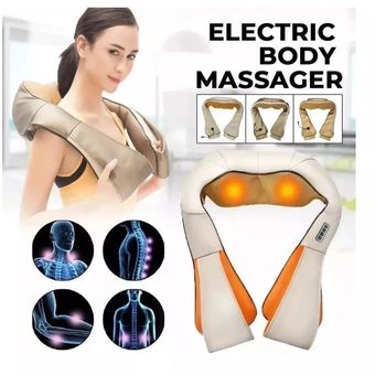 Masajeador Cervical Eléctrico Cuello Espalda Brazos Infrarrojo