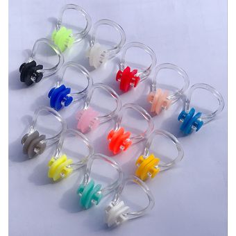 5 unidslote alta calidad reutilizable para nadar de silicona suave Clip de la nariz cómodo de buceo surf nadar nariz Clips para los niños y adultos 