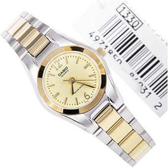 reloj casio para mujer dorado