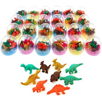 24 Juguete de huevos de dinosaurios con pequeño borrador de dinosaurios  borrar el favor de lápiz | Linio México - GE598TB0H02S1LMX