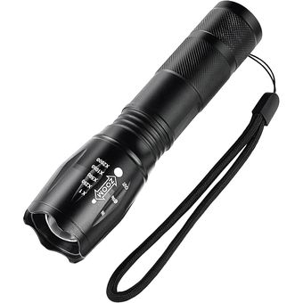 Linterna Militar T6 Zoom Ultrafire 15000lm Recargable con Estuche