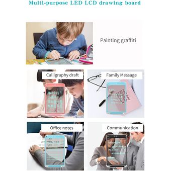 # 8.5 Blanco Tablero de dibujo LCD 4.4  8.5 pulgadas Niños Matemáticas Dibujo Matemáticas Tablero de escritura a mano Dibujo electrónico Tablet Toy Juguetes juguetes 