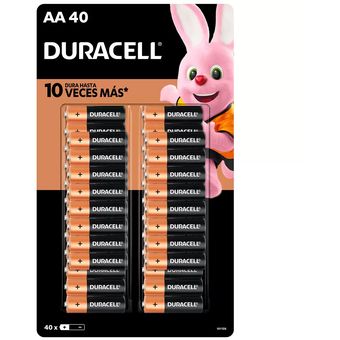 Pilas Alcalinas AAA de 40 piezas 1.5 V Duracell 1557187 CST