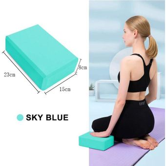 Bloque de EVA para Yoga y Yoga,ladrillo de espuma de alta densidad para Fitness,compatible con Pilates de Superficie suave,ayuda para la meditación y el equilibrio 
