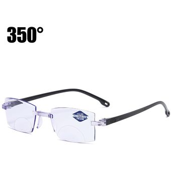 Gafas Presbicia Lectura Progresiva Anti-Azul Luz de lente bifocal 350 grados 