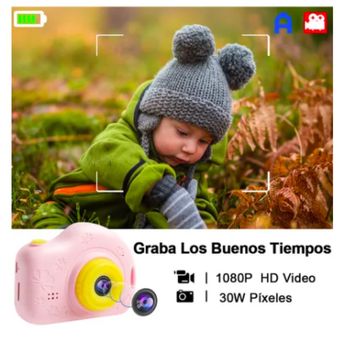 Cámara digital para niños de fotos y video con juegos. Pantalla plegable de  2,4. 12 mpx y video Full HD.