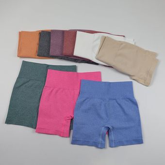 pantalones cortos para mujer,mallas sin costuras para gimnasio,pantalón corto deportivo pa #orange 