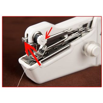 Mini máquina de coser eléctrica portátil de mano con batería de vi LAN 