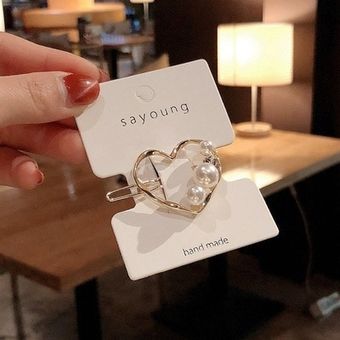 pasadores para la cabeza Clips laterales de gran tamaño para maquillaje regalos para mujer Horquillas de perlas acrílicas para el pelo lazos para el pelo accesorios para el cabello 