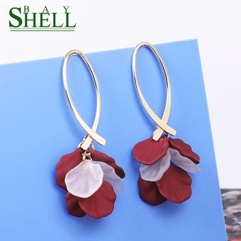 Pendientes De Flores Bohemias Pendientes Largos Pendientes 
