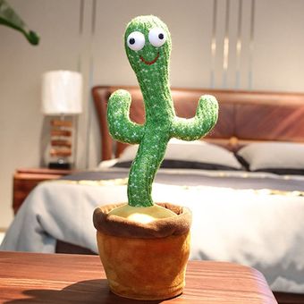 Linda decoración de interior Recuerdos duradero juguete electrónico Bailar Cactus 