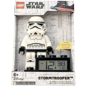Lego Star Wars Stormtrooper Minifigura Reloj Despertador Ilu...
