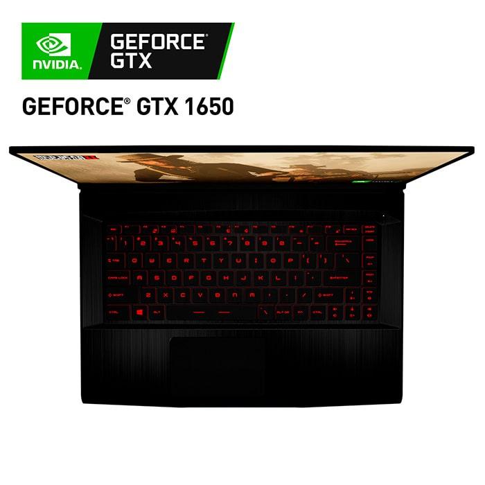 Laptop Gamer MSI GF63 Thin GeForce GTX 1650 Core I5 10300H 16GB M.2 256GB 15.6