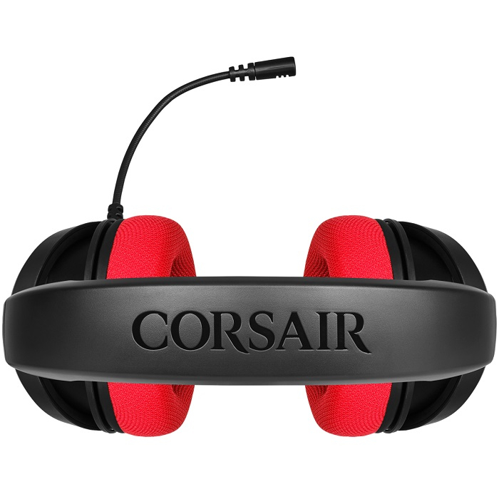 Diadema Corsair HS35 Stereo Gaming Headset 3.5mm Rojo CA-9011198-NA