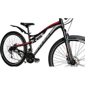 Bicicleta Montaña R29 21V Aluminio Shimano Doble Suspensión-Rojo