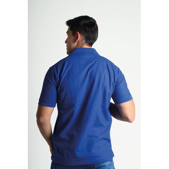 Camiseta Para Hombre Manga Corta Azul Marca L&H L Y H