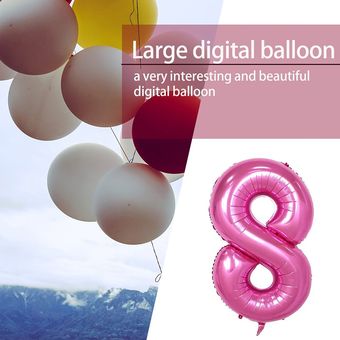 Boda matrimonio decoración globos 32 pulgadas grande digital globos decoración 