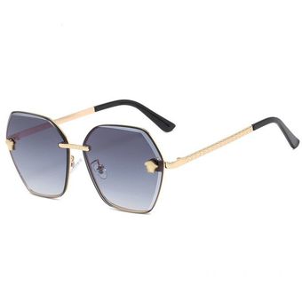 Gafas de sol de aleación de diseño de marca gafas de solmujer 