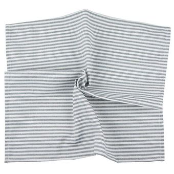 Rayas servilletas de tela 44x44cm de algodón de lino servilletas de cena servilletas 