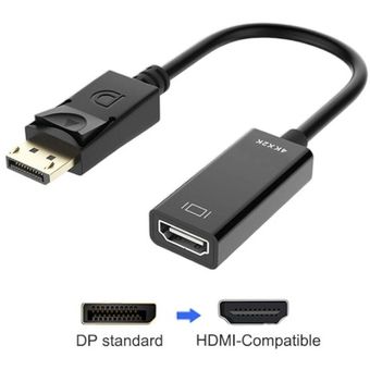 Convertidor Adaptador Macho DP DisplayPort a Hembra HDMI 1080P