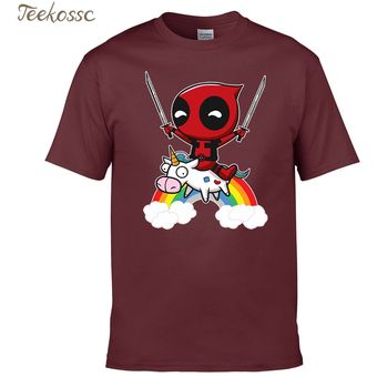 Camiseta divertida de Deadpool para hombre Camiseta de marca de camisetas para hombre Camiseta de 