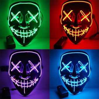 #Li Máscara con purga LED Fiesta de DJ 10 colores a elegir #Li Máscara con purga LED Fiesta de DJ 10 colores a elegir