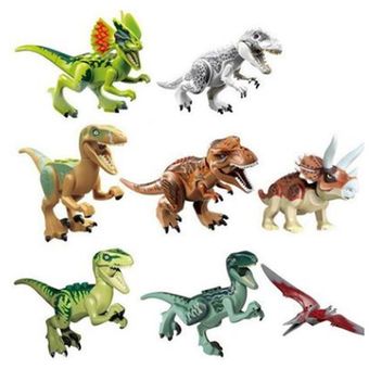 8 unids  lote Jurrassic World Dinosaur Figure Set para niños Animal B 