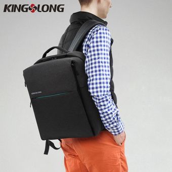 Kingslong 14 pulgadas de moda Mochila de gran capacidad portátil Bolso de hombro portátil 