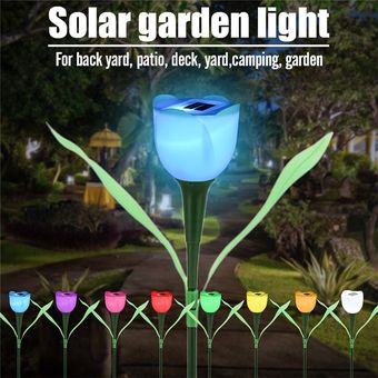 de jardín al aire libre LED luz alimentada por energía Solar paisaje c 